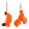 Yousheng Crab/Lobster Doll Keychain Pendant, Plush Keychain, Soft Fluffy Animal Bag Charm with Lanyard And Metal Ring, Cute Seafood Decoration