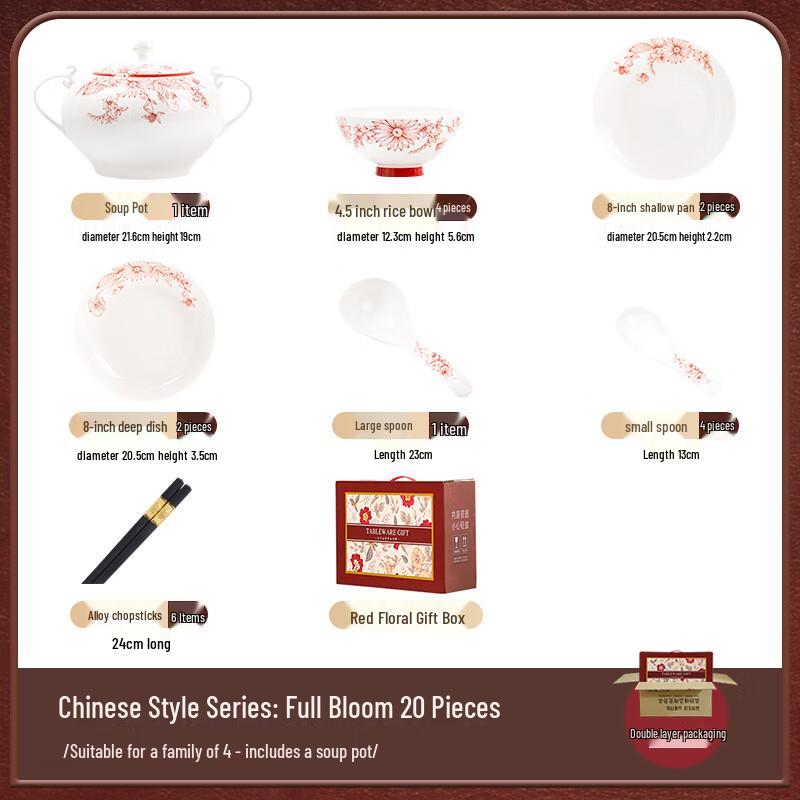 Mode Lanka 20-Piece Ceramic Dinnerware Set