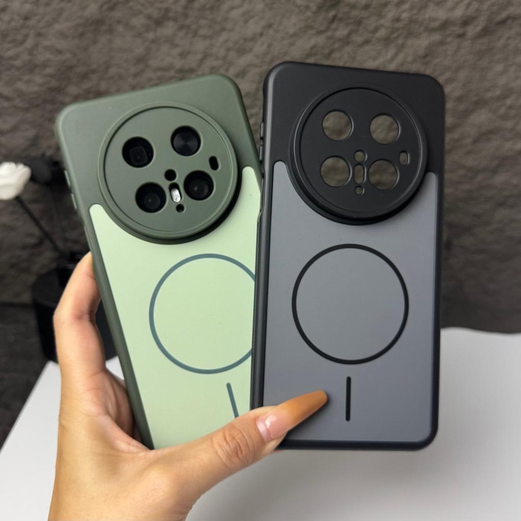 Hit Color Breathable Edge For Magsafe Magnetic Phone Case For Huawei Mate 80 Pro Max 60 70 Pura80 Pura70 Pro + Shockproof Cover