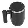 Self Stirring Coffee Mug Rechargeable with Lid Portable Electric Magnetic Automatic Mixing Black