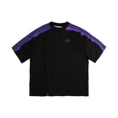 adidas Originals X Youth Of Paris Logo Three-Stripes T-Shirt V1 Unisex Tops Black IU3311