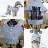 Frilled Clothing Harness with Glitter Decorations and Easy to Put On and Take Includes Matching Fabric Dog Walking for Dogs and Pet Use [Lady glamour]