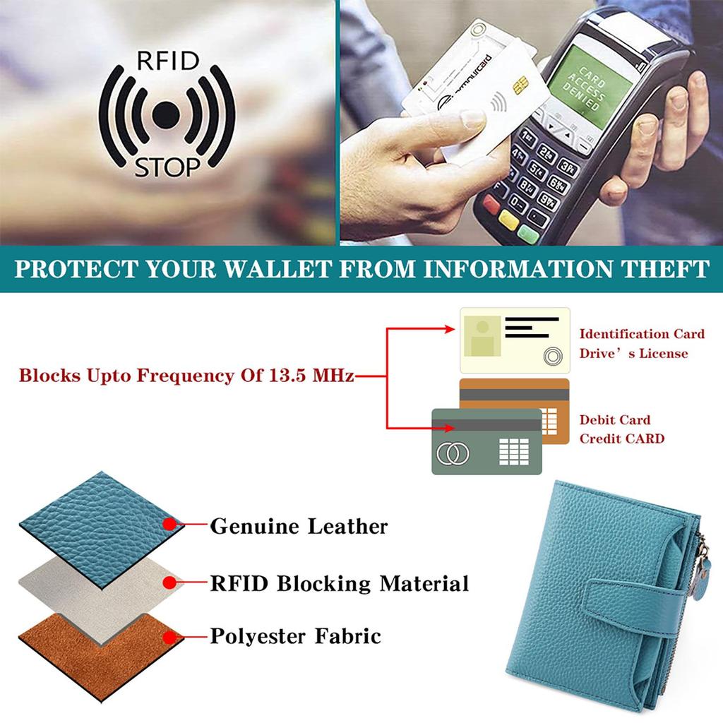 Portfel damski ze skóry naturalnej - wzór liczi, wielofunkcyjny portfel na monety i etui na prawo jazdy