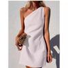 2026 Damen Schlankes One-Shoulder Sommerkleid - Eleganter Europäischer & Amerikanischer Stil Rock