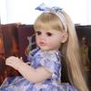 Bambola Reborn Realistica da 22 Pollici Full Silicone Vinile Lavabile e Giocattolo Educativo per Bambini Regalo di Compleanno