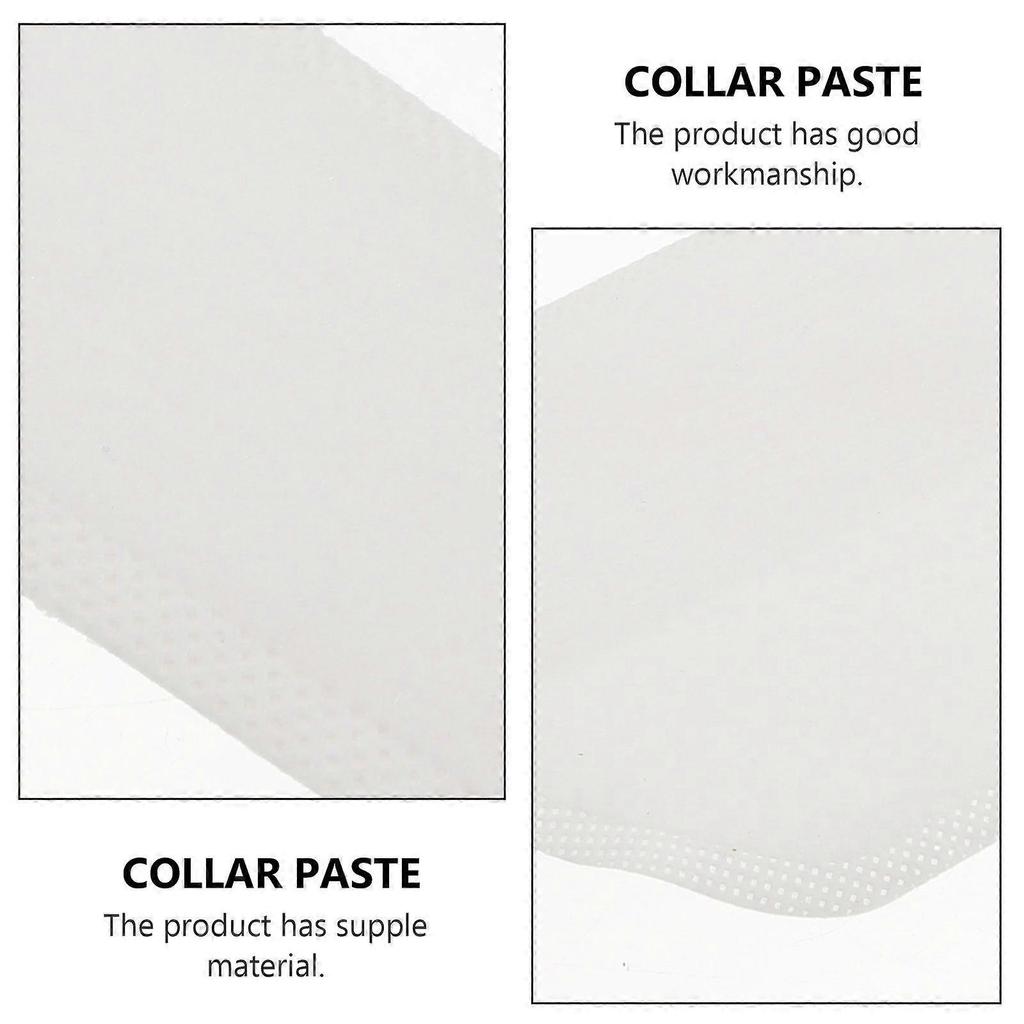 20Pcs Useful Shirt Collar Sweat Absorption Stickers Invisible Stickers (White)