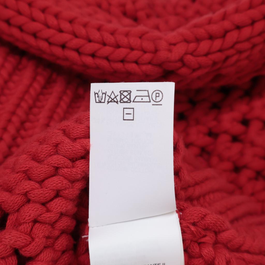 Brunello Cucinelli Red Cropped Cotton Knit Tops S RedUsed