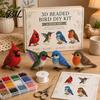 Ensemble de Broderie Perles de Verre 3D Kit Animal Perlé, Kit de Perlage DIY pour Débutants, Artisanat Fait Main Vache des Highlands/Papillon/Hibou Adultes, Adolescents