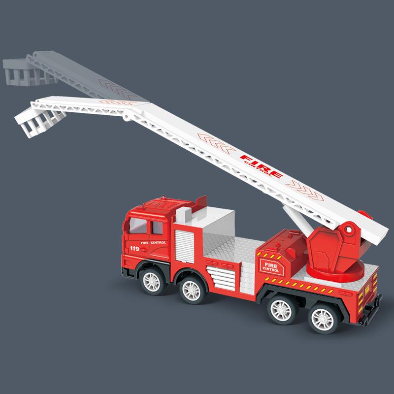 Inertial Fire Truck Toy for Kids - Ladder and Sprinkler Model