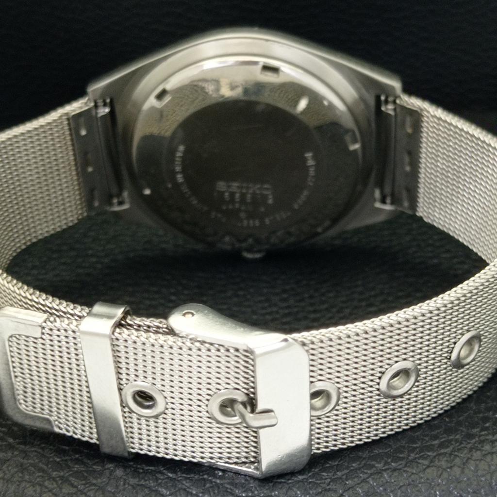 AUTOMATIC VINTAGE SEIKO JAPAN 6309A MENS BLACK COLOR DIAL WATCH a700417-5 R203-a700417