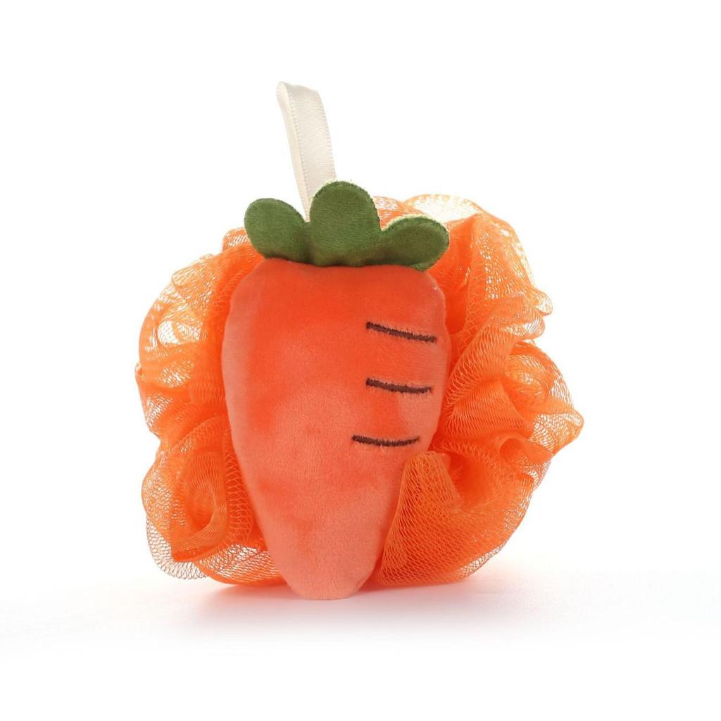 Creative Fruit Bath Flower: Cartoon Bath Ball & Foaming Net Scrubber