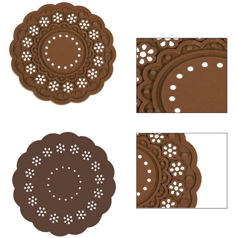 Silicone Pot Holder trivet Mat Nonslip Durable Heat Resistant Hot Pads Home Decor  Coasters Cup Insu