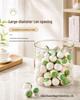Moisture-Proof Glass Storage Jar for Grains, Cereal & Tea - Transparent, Sealed.