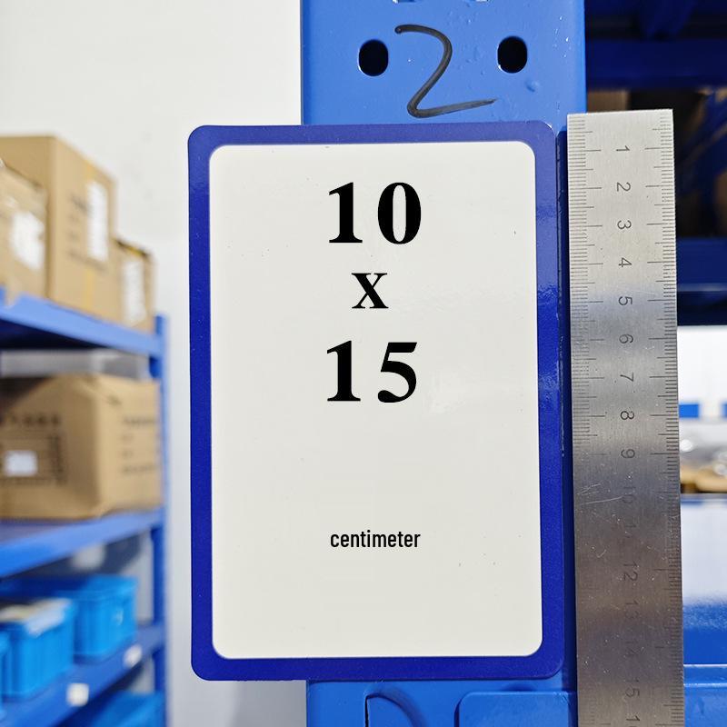 Erasable Magnetic Whiteboard Name Tag – Reusable Write-on Sticker for Fridge or Blackboard.