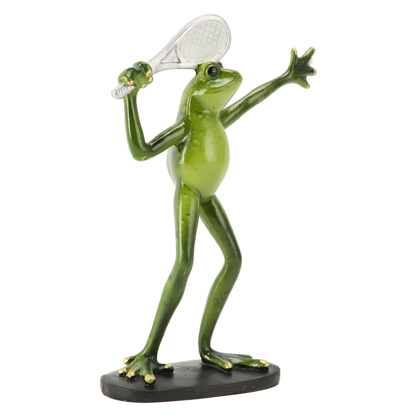 

Статуя лягушки смола спортивная лягушка фигурка декор скульптура статуя ремесла для улицы сад патио газон бонсай крыльцо игра