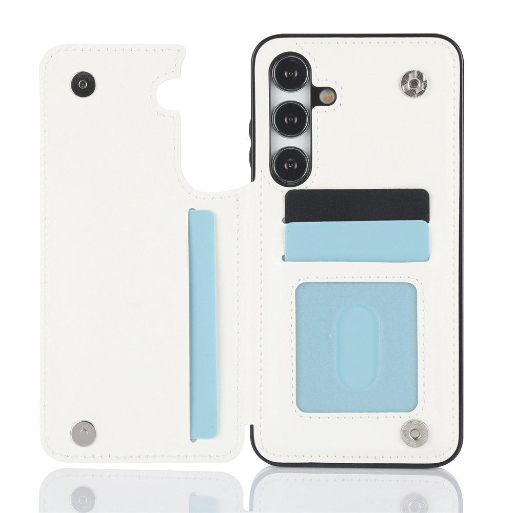 

Wallet Double Button Card Slot Stand Flip Leather Case For Samsung Galaxy A16 A35 A55 A15 A54 A14 A13 A73 A53 A33 A32 A12 A52 For Galaxy A16 белый