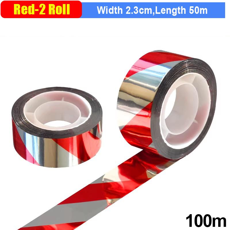

Anti Bird Flashing Reflective Tapes Fruit Tree Bird Pigeon Scare Tape Strips Double Sided Repellent Deterrent Ribbon for Orchard