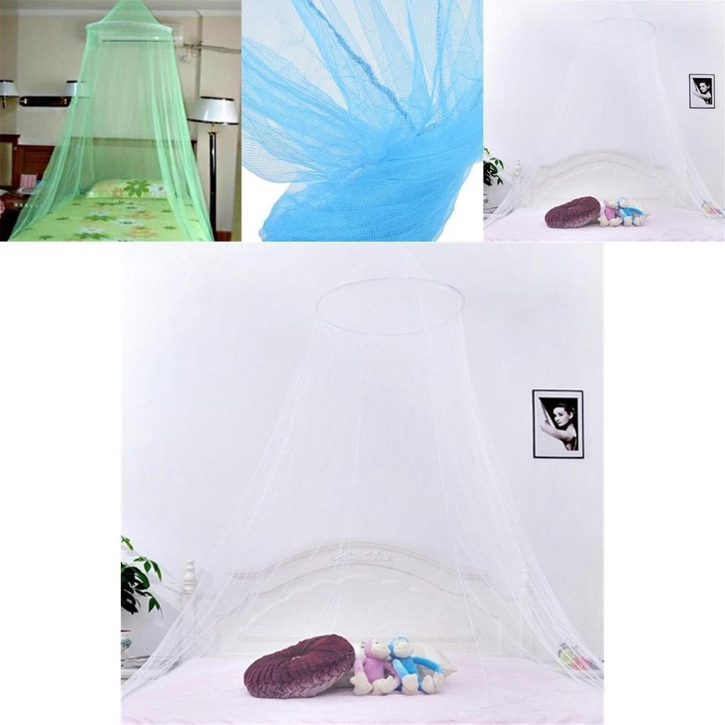 Premium Round Mosquito Net Dome For King Queen Double Beds With Fine Poly Mesh