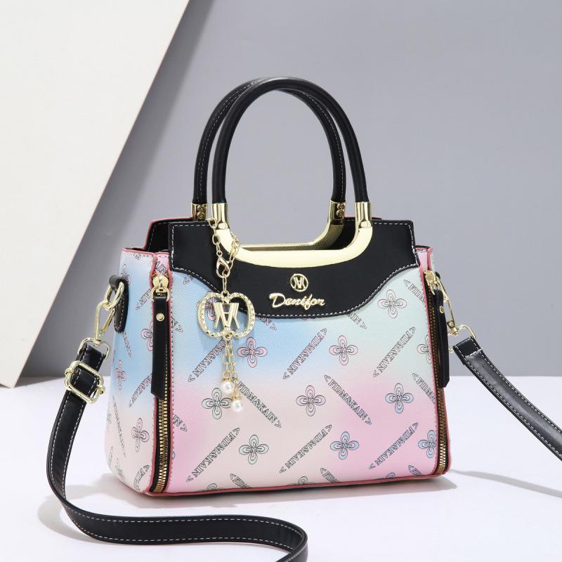 Bag women's new printed fashion versatile women's bag simple large capacity shoulder crossbody handbag