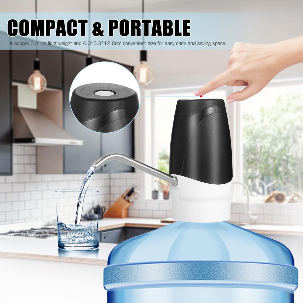 Electric Drinking   Portable USB Rechargeable Automatic Water Dispenser Intelligent Water-suction Device for   Camping