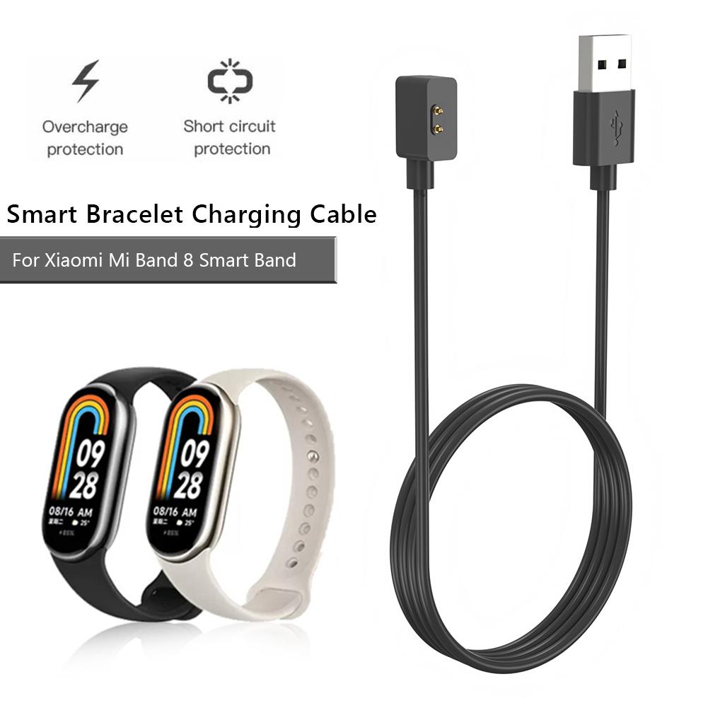 

USB Магнитный Зарядный Кабель для Наручных Часов Зарядное Устройство Для Xiaomi Mi Band 8 (Черный 1м) 