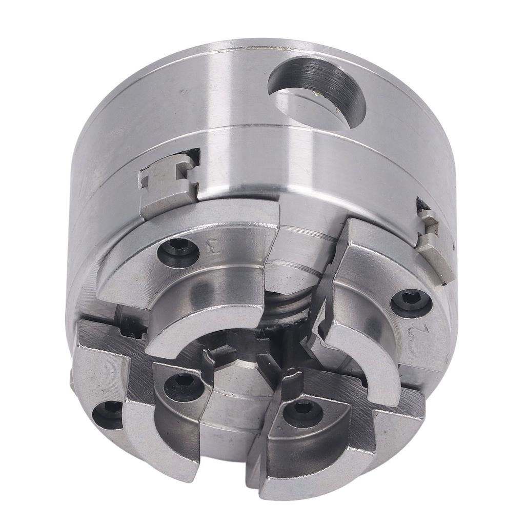 2,75 Zoll Drehbankfutter 4 Backen 1Zollx8TPI Gewinde legierter Stahl kleines Futter für Holzdrehen Fräsmaschine