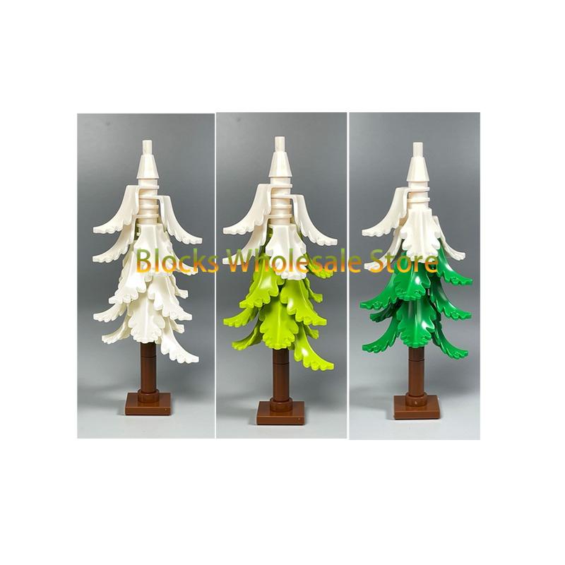 MOC Christmas Gift Present Assembly Toy Small Particle Building Block Set Christmas Tree Fir Tree Scene Desktop Ornament