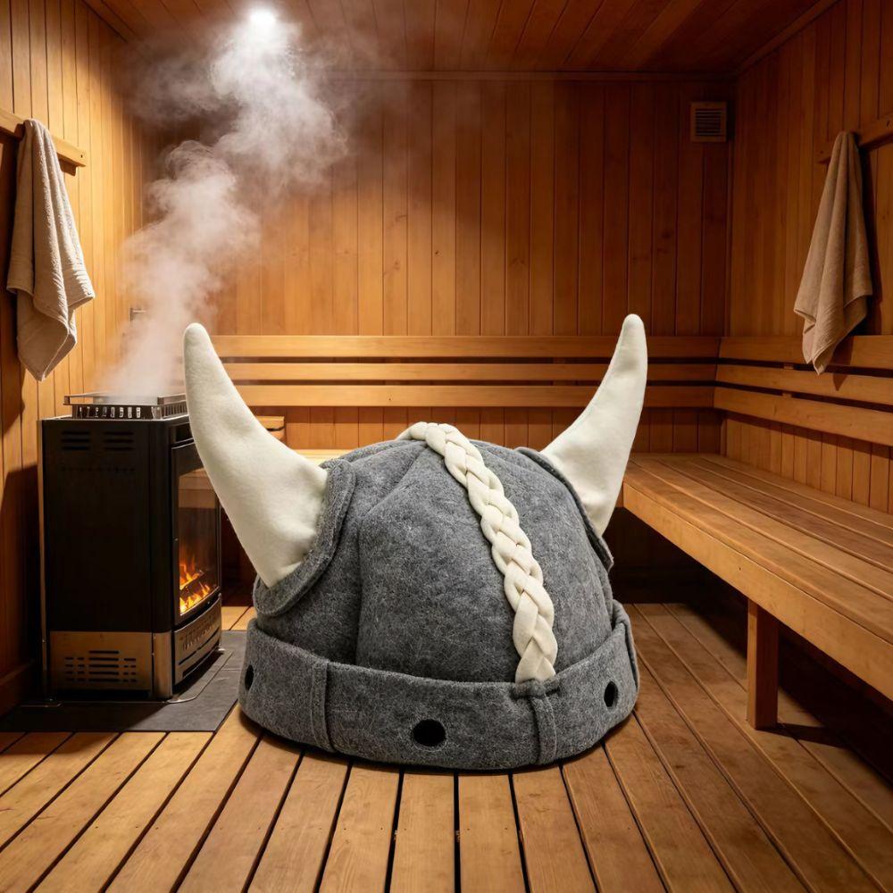 Unisex Sauna Hat Wool Felt Material Russian Banya Cap Gifts Steam Bath Headwear Festival Events