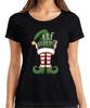 ELF SIZED I'm Not Short Funny Christmas Elves Striped Green Women's T-Shirt