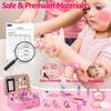Kids Makeup Kit for Girls, Little Girls Pretend Make Up, Princess Play Makeup Set with Mirror, Toddler Toys Real Washable Cosmetic Set & Nail Kit