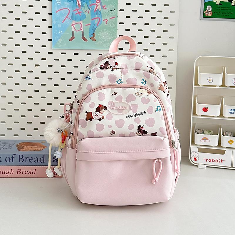 Schoolbag Japanese Girl Backpack Female Fresh and Sweet Wind Campus Student Schoolbag New Lightweight Large-capacity Commuting Backpack