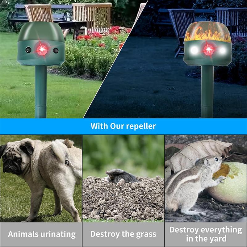 Solar Ultrasonic Animal Repellent, Mouse Repellent, Bird Repellent