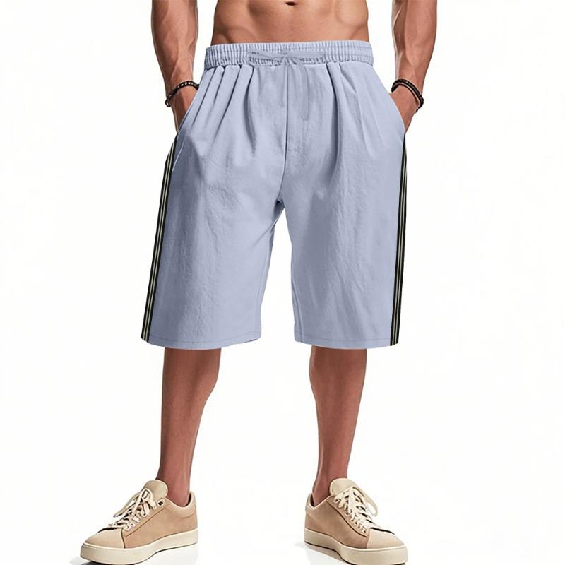 Sommer Herren Freizeitshorts Strand Sport Einfacher Trend Jogging Dreiviertelhose Herren