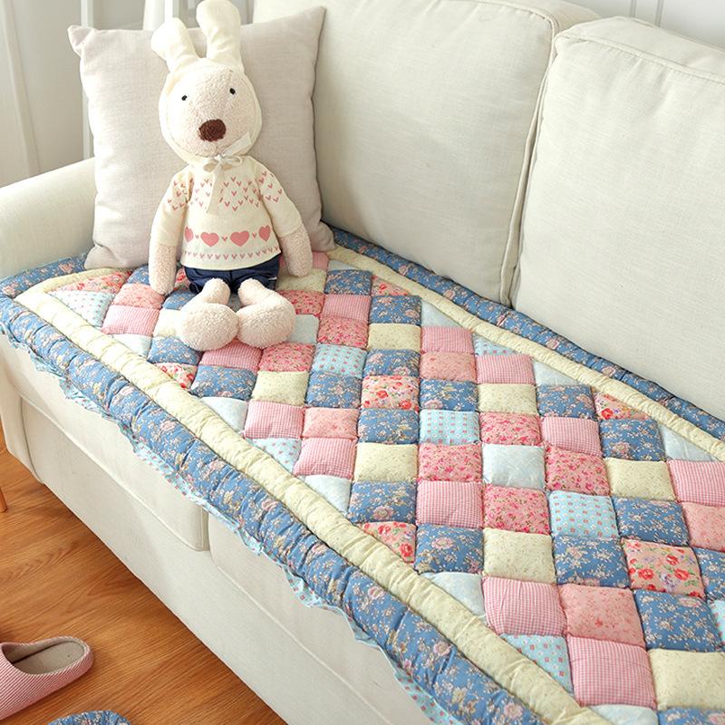 New Cotton Sofa Cushion Universal for All Seasons Thickening Sofa Cover Living Room Home Decoration Pastoral Style Sofa Cushion