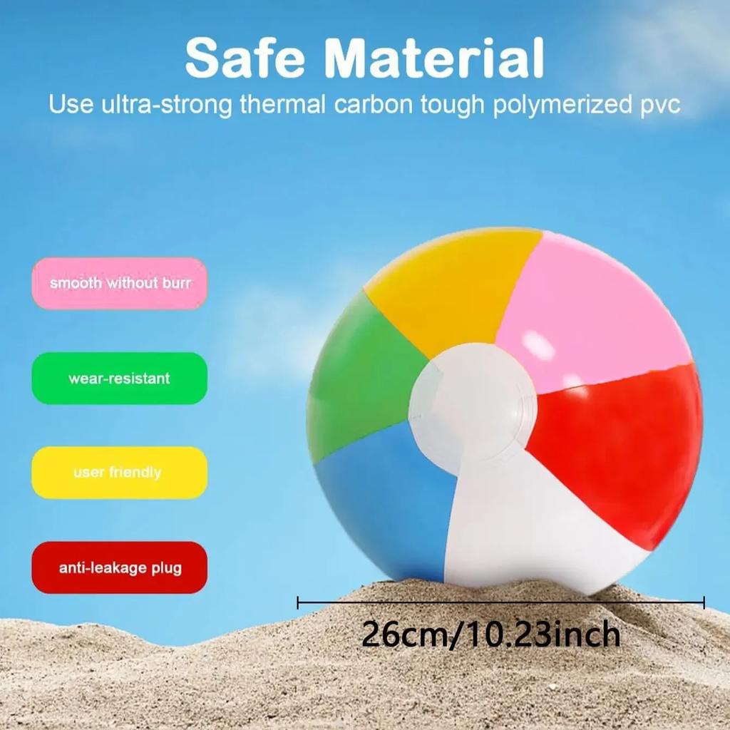 1PC Summer Inflatable Balloons lticolor Hawaii Vocation Beach Ball Children Outdoor Swimming Pool InteractiveToy Party
