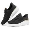Skechers Bobs Sport Flash Step Shoes Comfortable Sports Lightweight Breathable Low Top Casual Shoes Women Sneaker Black 117617-BLK