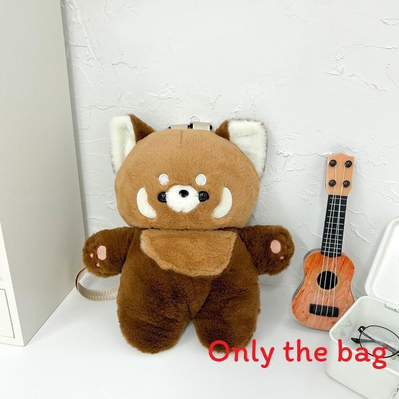 Panda Little Plush Bag Doll With Earphones Raccoon Crossbody Bag Present Gift