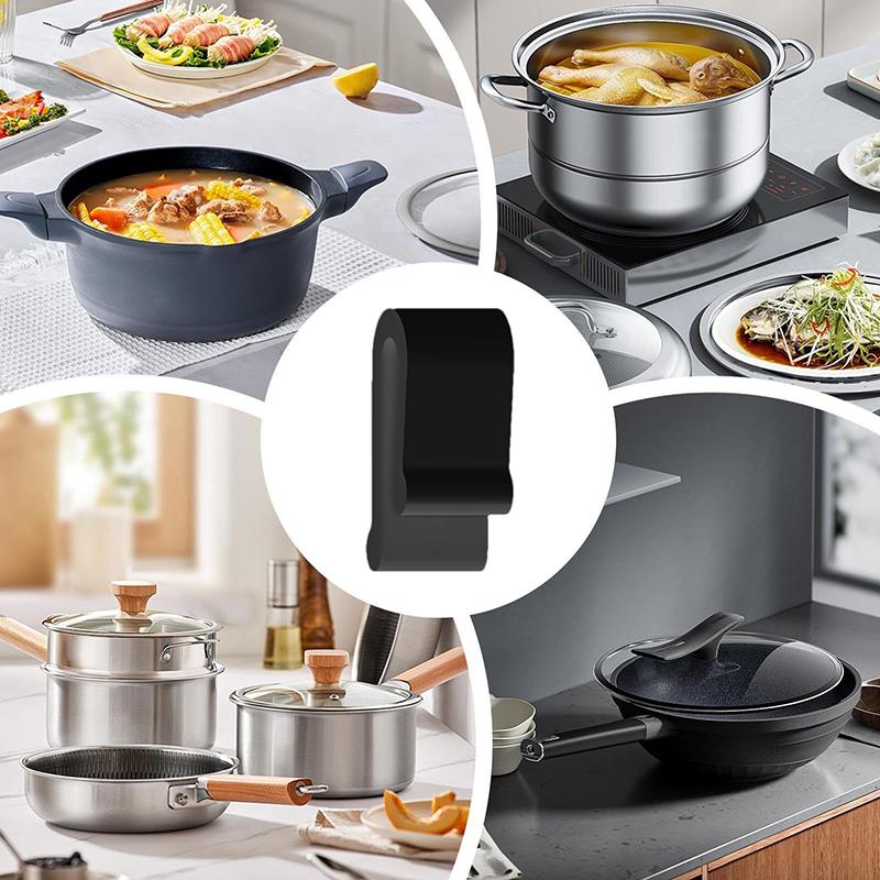 8 Pcs Silicone Oven Lids Bumper Clips 3D Pot Lid Protector Clip For Enameled Cast Iron Cookware Kitchen Cookware Utensil