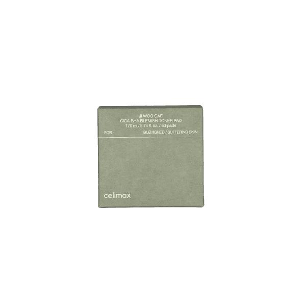 [CELIMAX] JI WOO GAE Cica BHA Blemish Toner Pad 170ml / 60 Pads