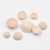 10-50MM Unfinished Wood Balls Half Wooden Balls Mini Hemisphere Half Craft Balls for DIY Projects Kids Arts and Craft Supplies