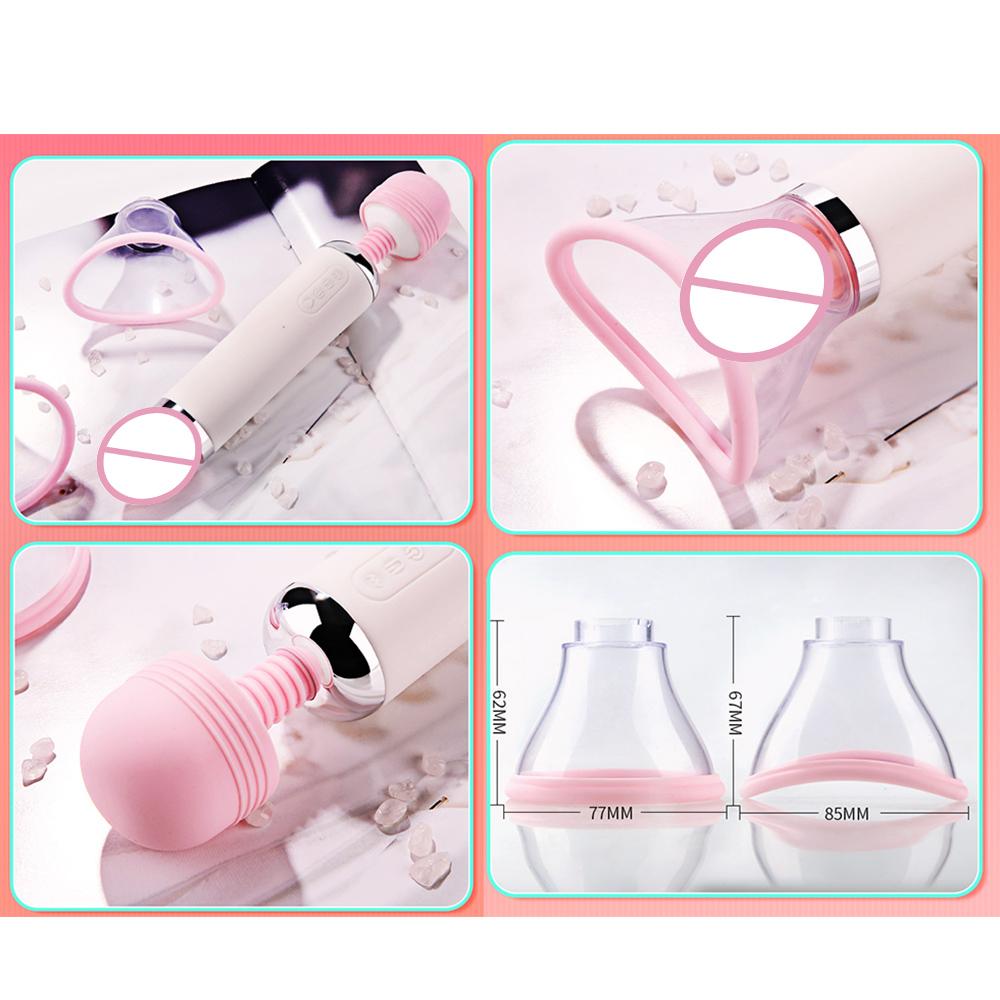 Tongue Licking 3 in 1 Nipple Clit Sucking Vibrators Heating Clitoris Stimulator Power Magic Wand AV Vibrator Adult Products Sex Toys for Women