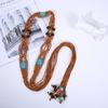Ethnic Style Woven Belt Bohemian Dress Chain Waist Dress Accessories Braided Waist Belt  Women
