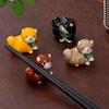 Dog Shape Chopstick Rest Cartoon Spoon Rack Holder Practical Table Decor  Decor
