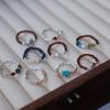 S925 verzilverd retrostijl ring veelzijdige elastische koord zoete stijl damesring geschikt voor dagelijks cadeau geven feesten
