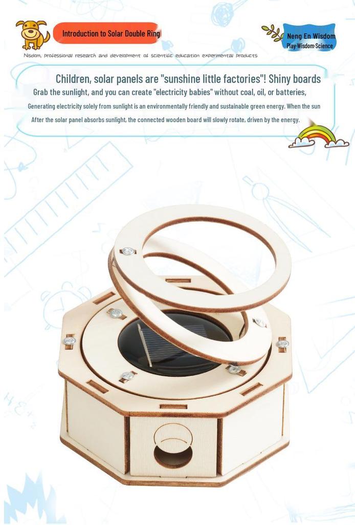 Solar Physics Science Experiment Puzzle for Kids - Handmade Invention Materials
