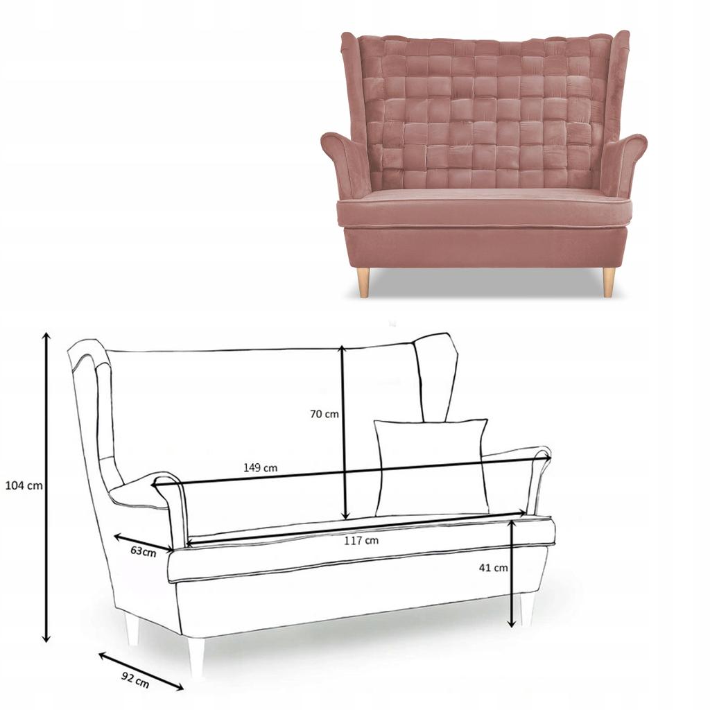 Carol Lounge Set Sofa Armchairs Pouffes Stripes Family Furniture Pink