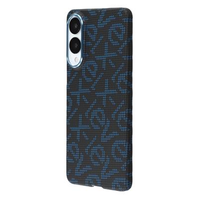 X-LEVEL For Samsung Galaxy S25 Edge Magnetic Case PC + Metal Phone Back Cover Carbon Fiber Texure