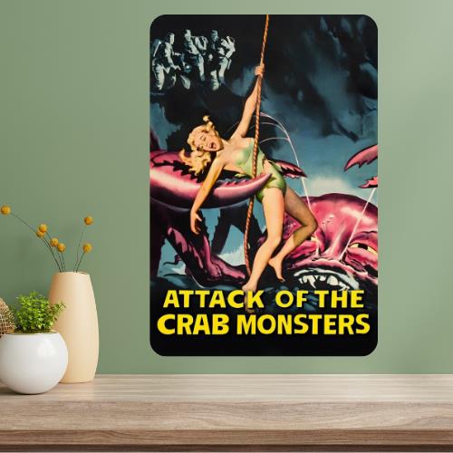 Attack of the Crab Monsters Classic Movie Metal Poster Sign 20x30cm(7.8x11.8inch)
