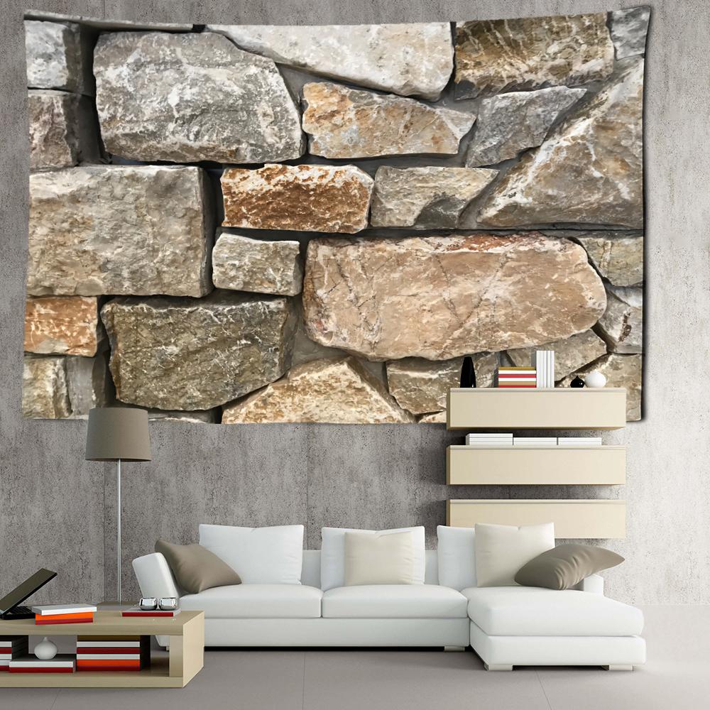 

Серый гобелен с большим камнем, настенный, абстрактное искусство, хиппи, тапиз, загадочная гостиная, эстетическая комната, домашний декор 150x130CM