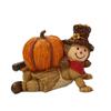 Boys And Girls Pumpkin Scarecrow Ornaments Lovely Pumpkin Statue Holiday Gifts   Christmas